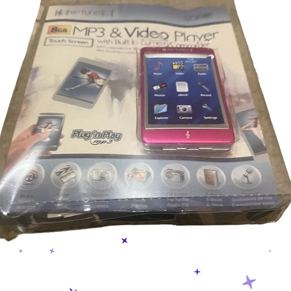 Riptunes 8GB MP3 and Video Player MP-2128 PINK Built In Camera/Camcorder - Picture 3 of 6